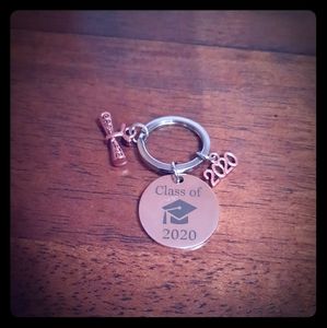 Rose‐Gold Tone Class Of 2020 Key Chain